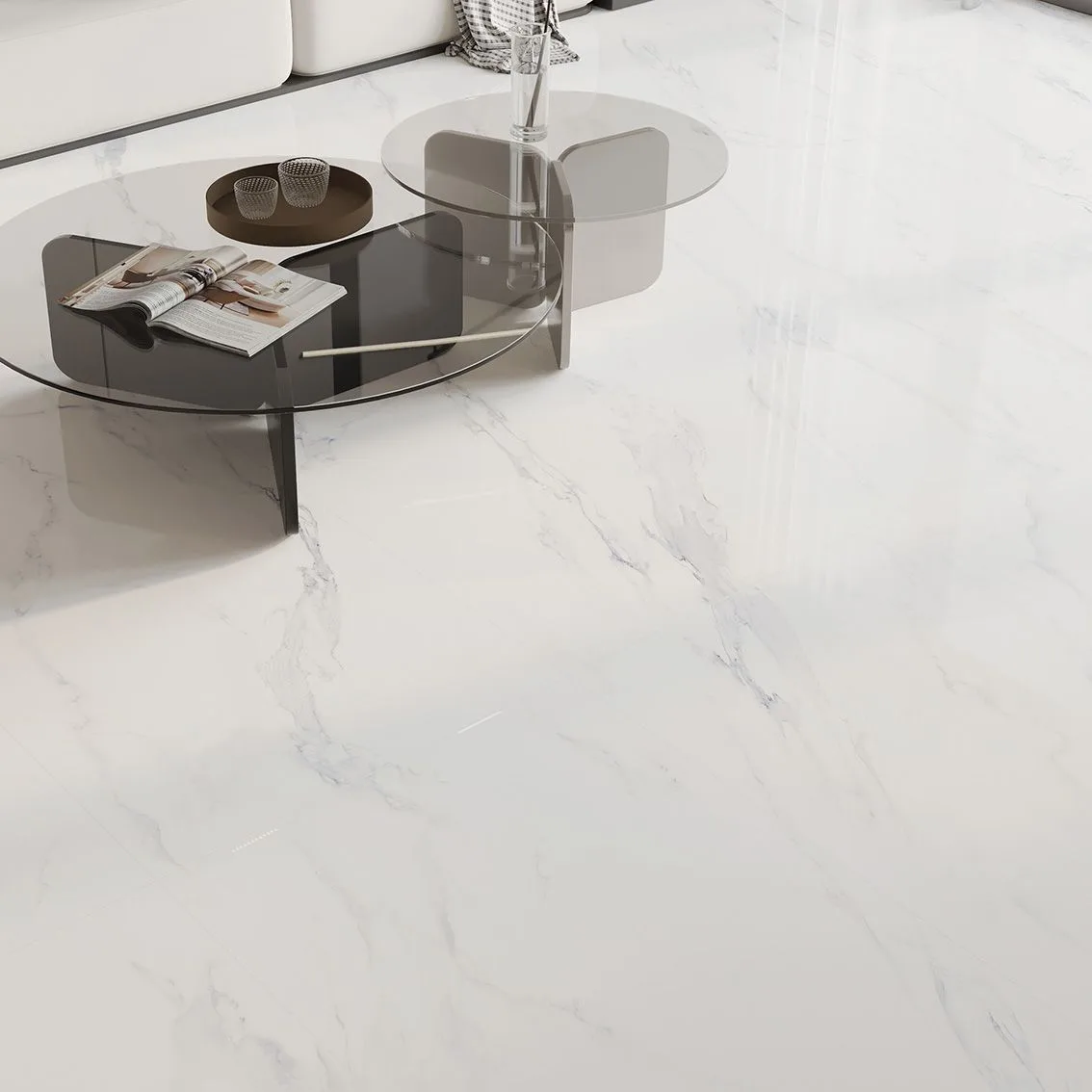 Calacatta White Veil Polished 750x1500 750x1500x10mm tile NZ — image 4