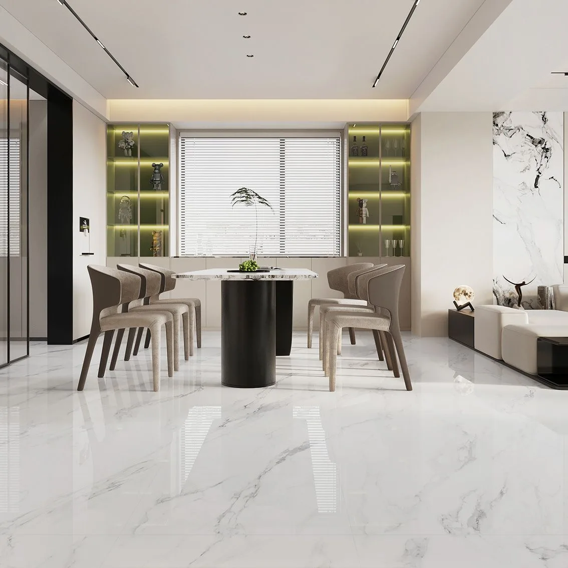 Calacatta White Veil Polished 750x1500 750x1500x10mm tile NZ — image 5