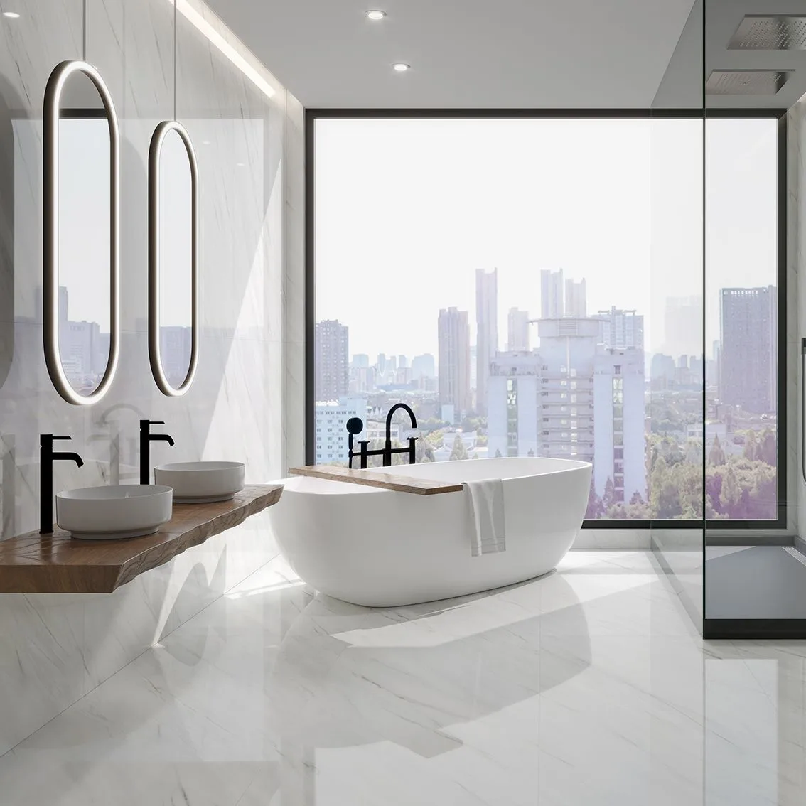 Marble White Polished 750x1500 750x1500x10mm tile NZ — image 2