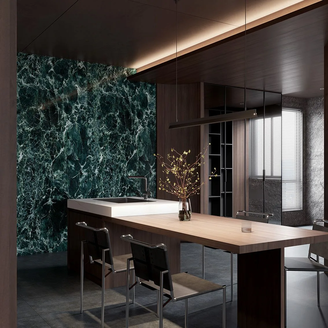 Prad Green Polished 1200x2700x6mm tile NZ — image 3