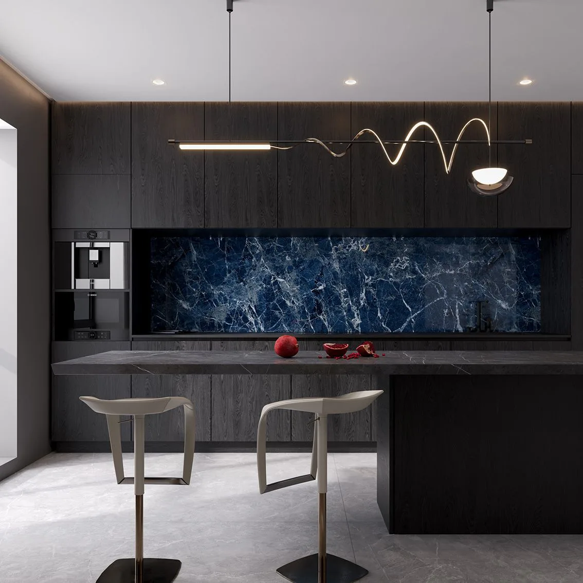 Baikal Blue Polished 1200x2700x6mm tile NZ — image 4
