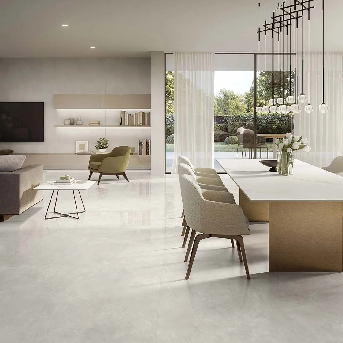 Real Stone Light Beige Polished 750x1500 750x1500x10mm tile NZ — image 2