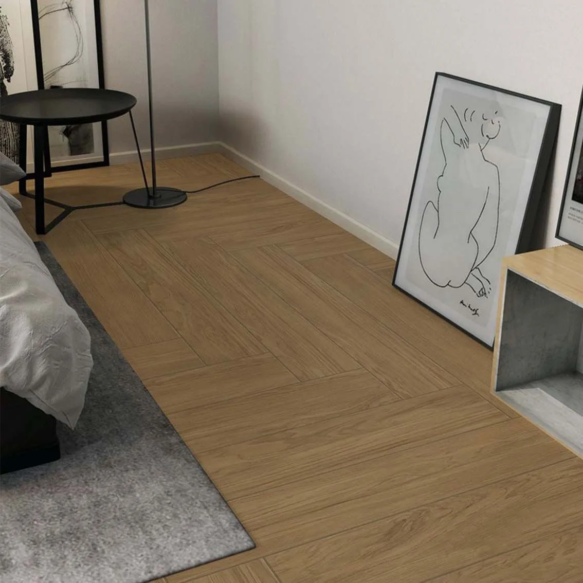 Teak Wood Face Natural 200x1200 200x1200x10mm tile NZ — image 2