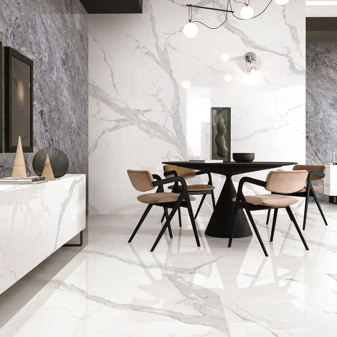 Bianco Carrara Polished 1200x2700x6mm tile NZ — image 4