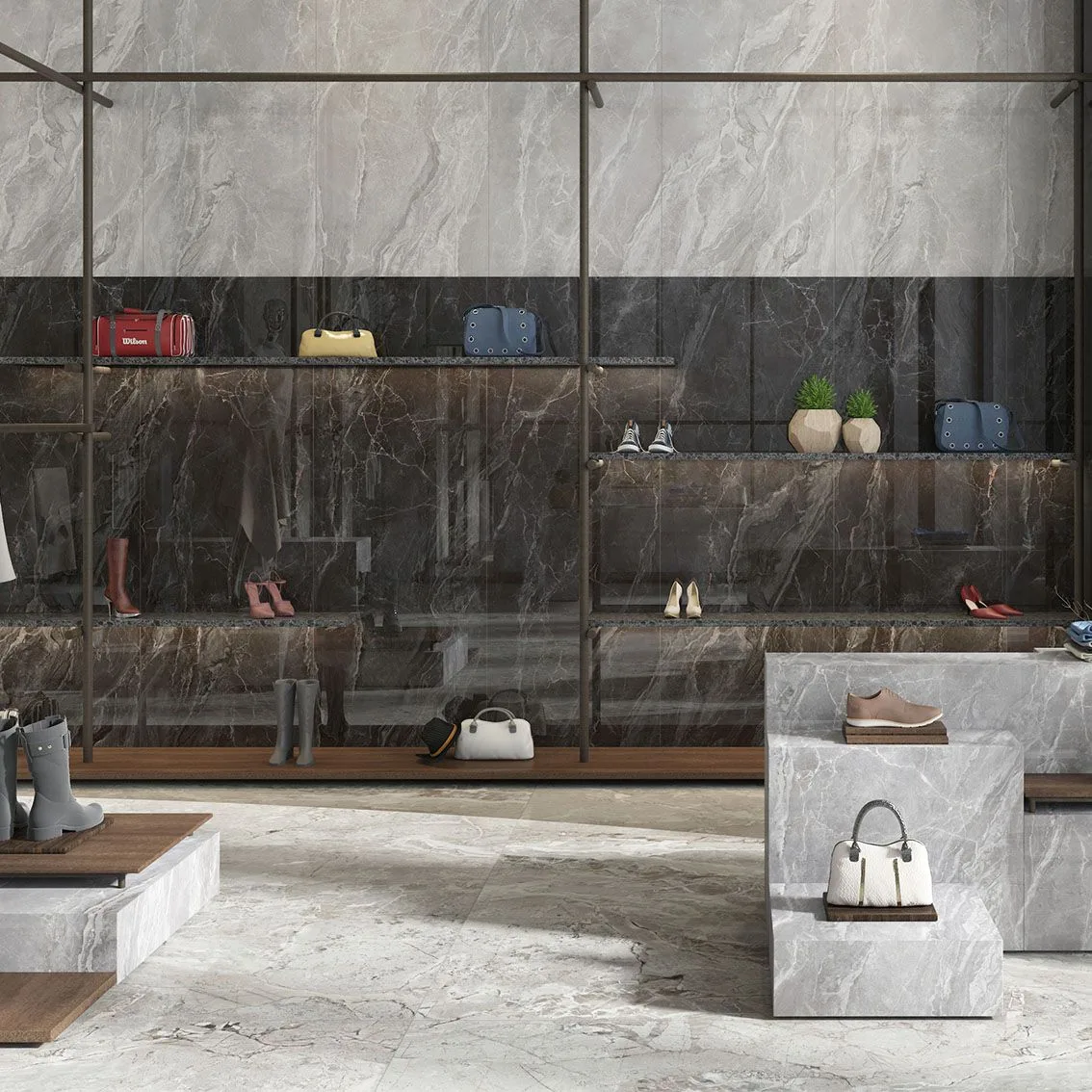 Earl Black Polished 800x2600x9mm tile NZ — image 4