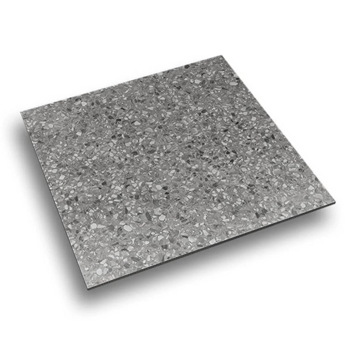 Bulky Terrazzo Mid Grey 600x600 600x600x10mm tile NZ