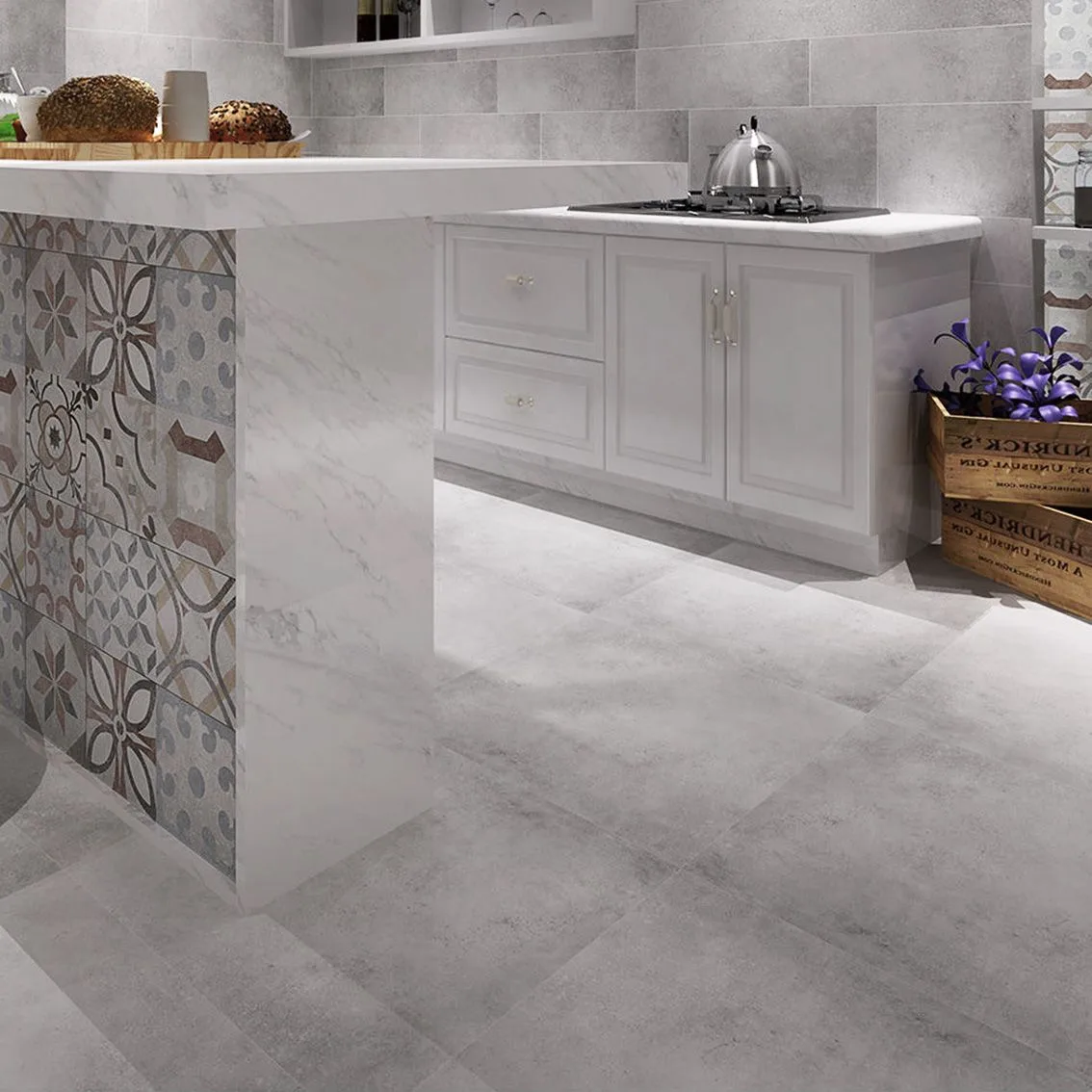 Cement Soft Light Grey 600x600 600x600x10mm tile NZ — image 5