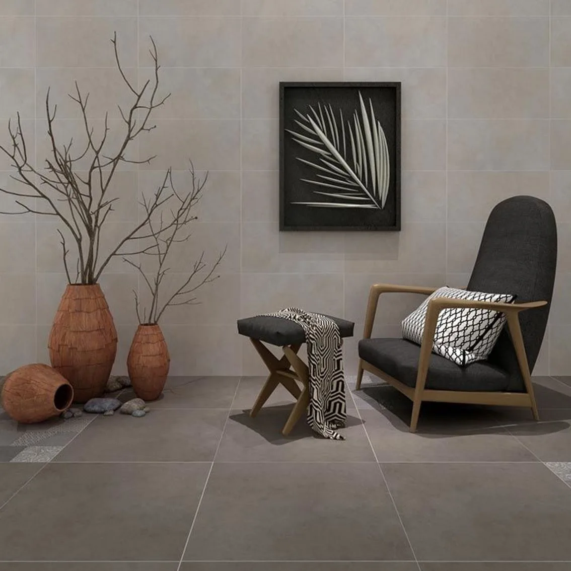 Concrete Dark Beige 600x600 600x600x10mm tile NZ — image 5