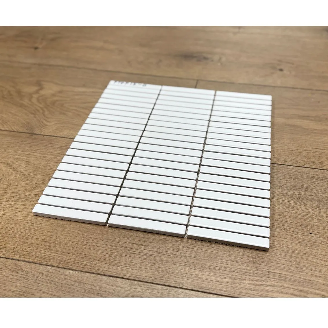 White Matt Finger Mosaic 284X295X8mm tile NZ