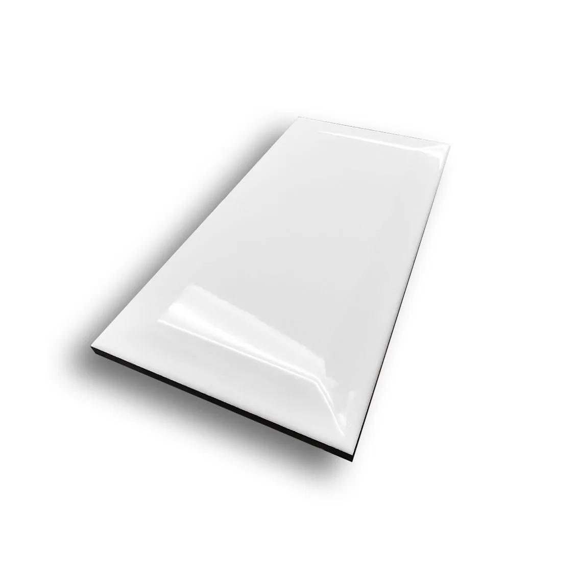 Edge White Gloss 200x100 100x200x8mm tile NZ