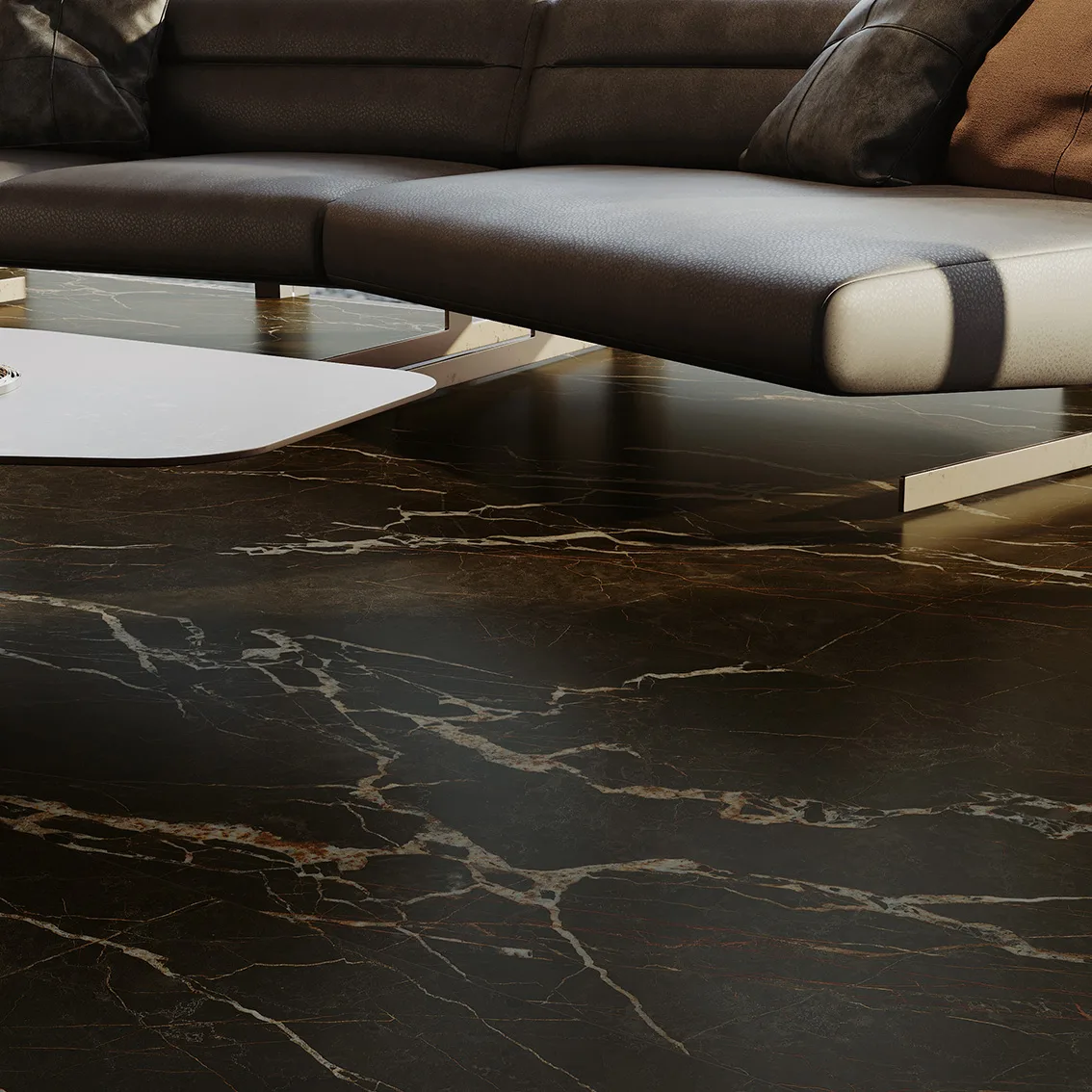 Noir Aurum Honed 750x1500 750x1500x10mm tile NZ — image 2