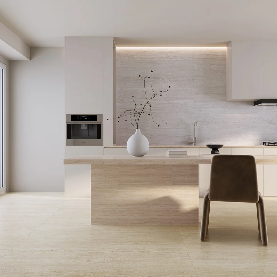Roman Travertine Honed 750x1500 750x1500x10mm tile NZ — image 3