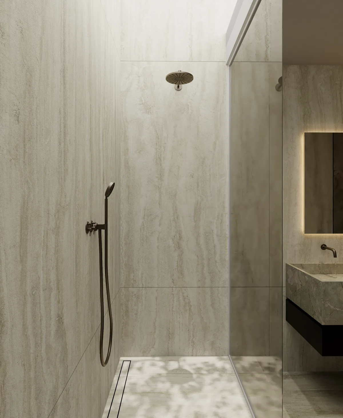 Travertino Navona Honed 900x1800 900x1800x12mm tile NZ — image 3